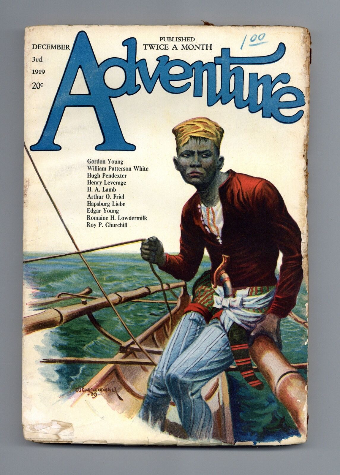 Adventure Pulp/Magazine Dec 3 1919 Vol. 23 #5 GD/VG 3.0