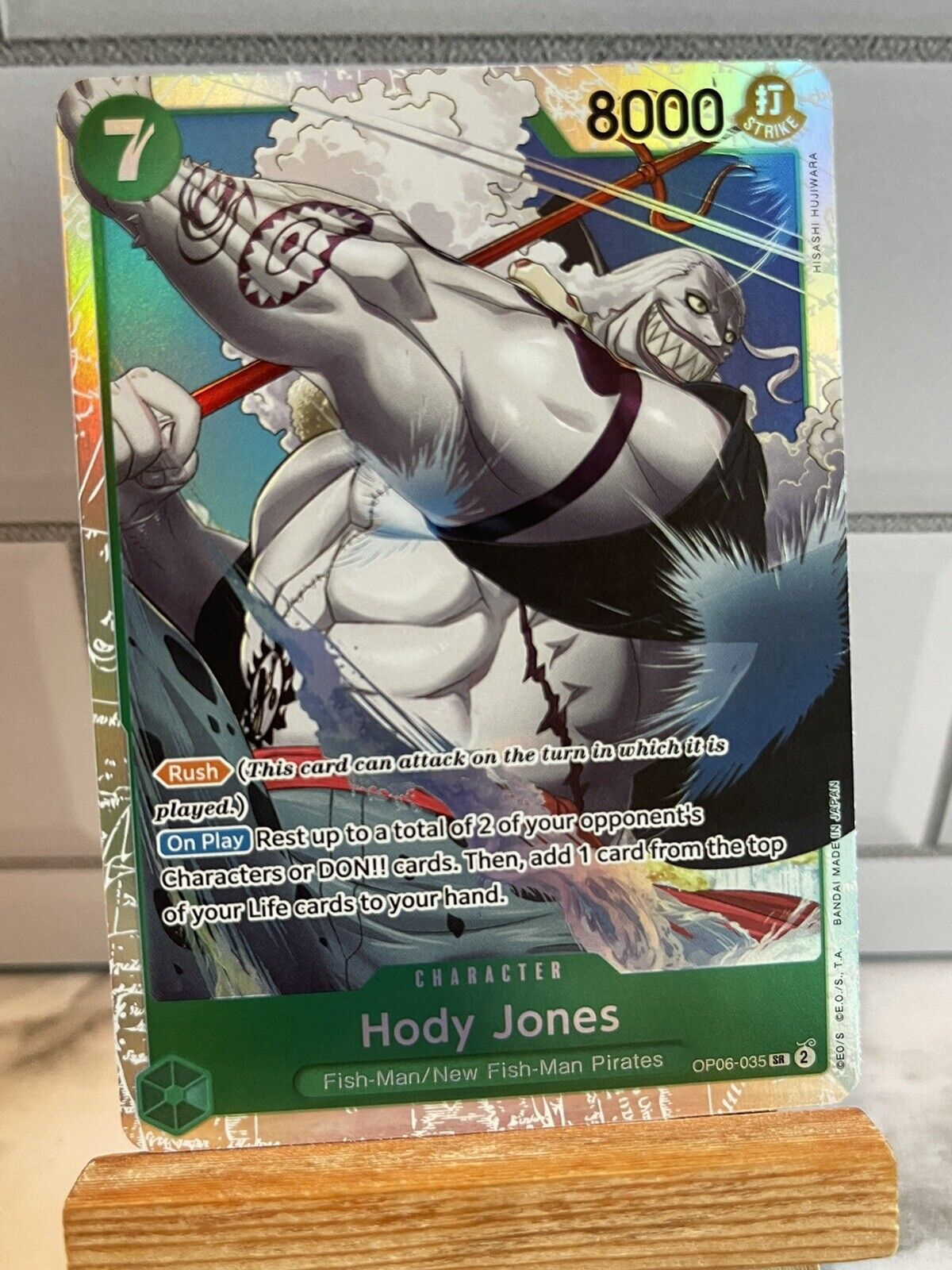 Hody Jones OP06-035 Wings of the Captain Super Rare ENGLISH One Piece Card