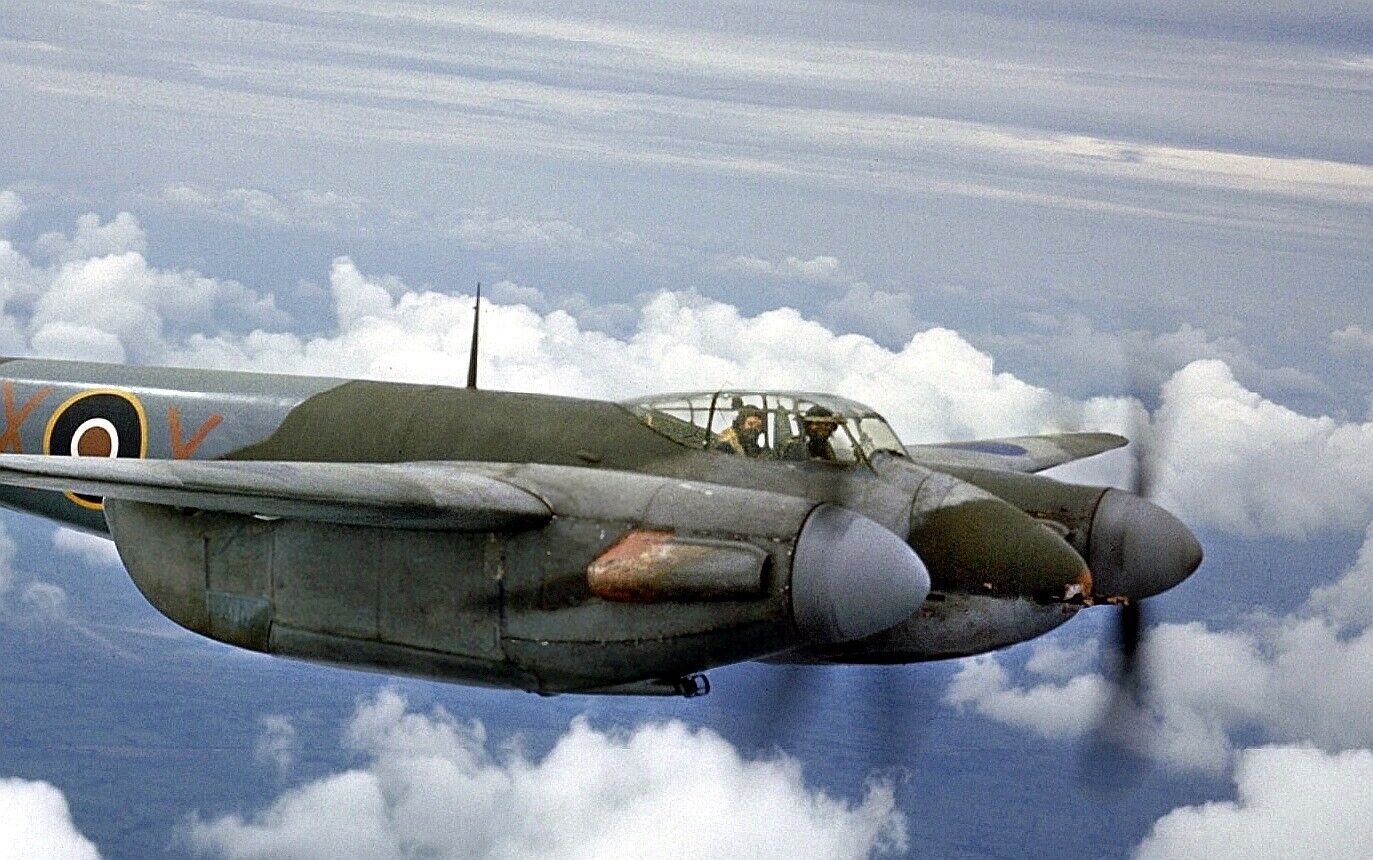 RAF De Havilland Mosquito of 456 Squadron 1943 WW2 WWII Re-Print 5 x 7