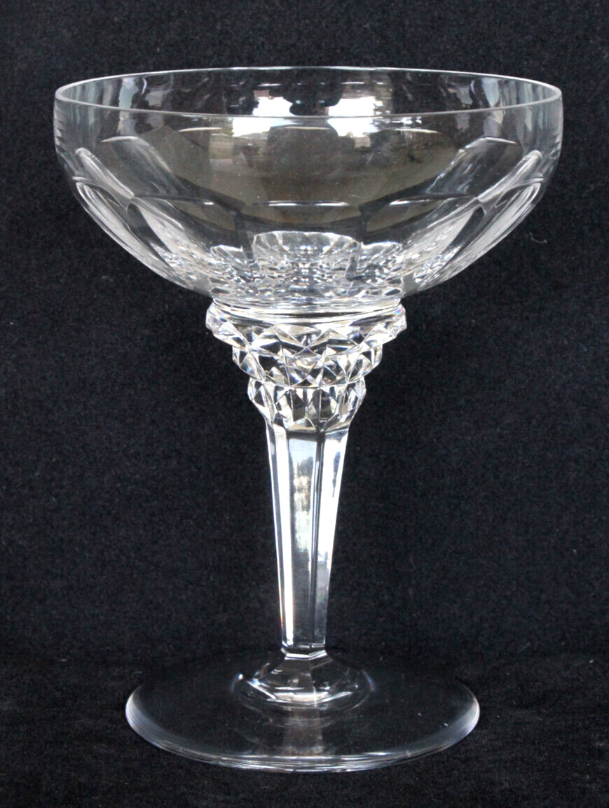 Crystal Champagne Coupe Glass 1920\'s Antique Jan Eisenloeffel Dutch MCM Art Deco