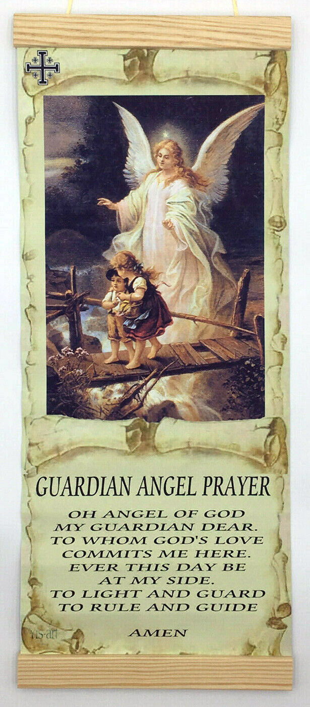  The Guardian Angel Prayer Christian Home Decor wall hanging canvas print 8\