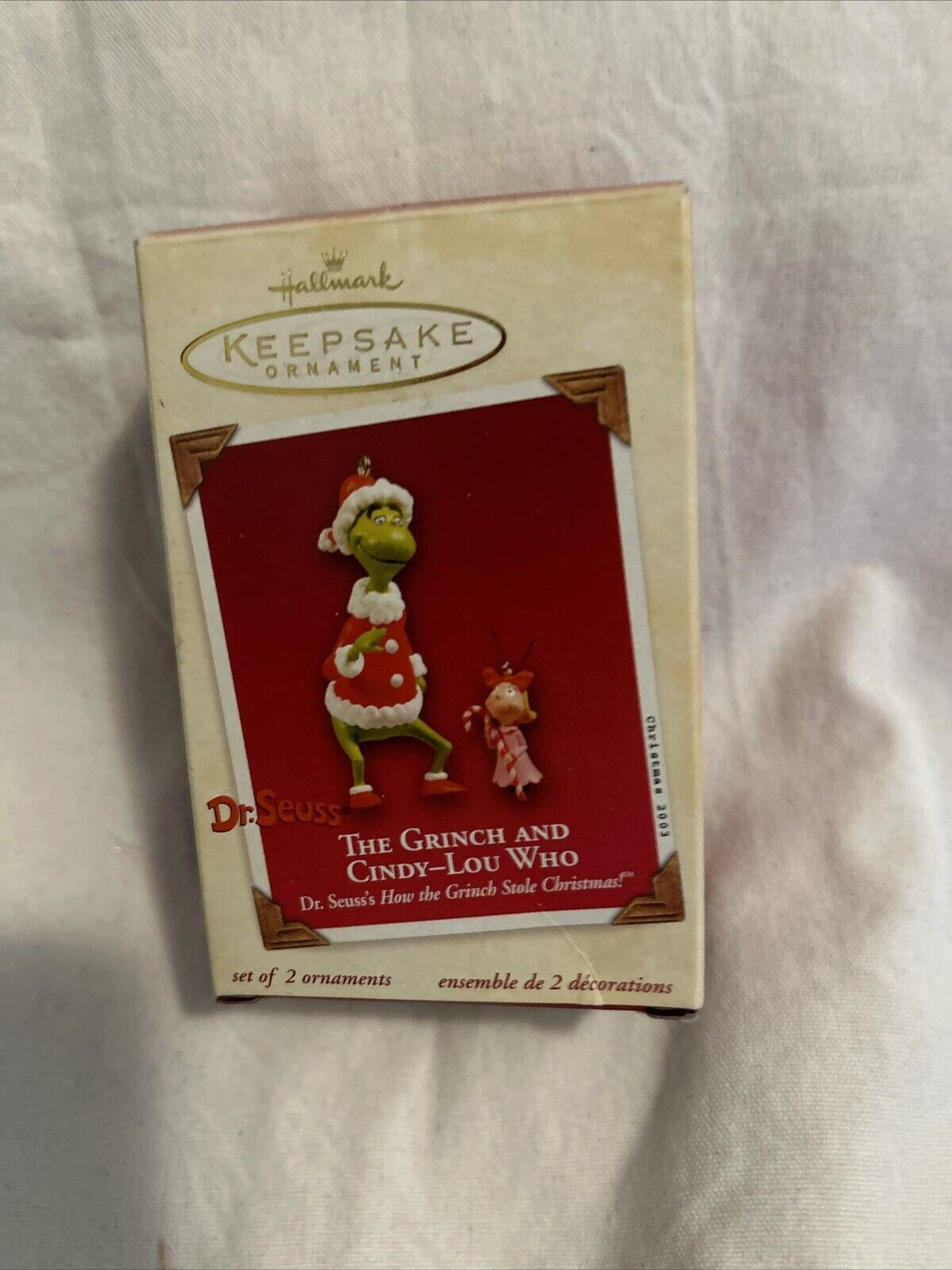 Hallmark 2003 Dr. Seuss The Grinch Ornament MISSING CINDY-LOU WHO