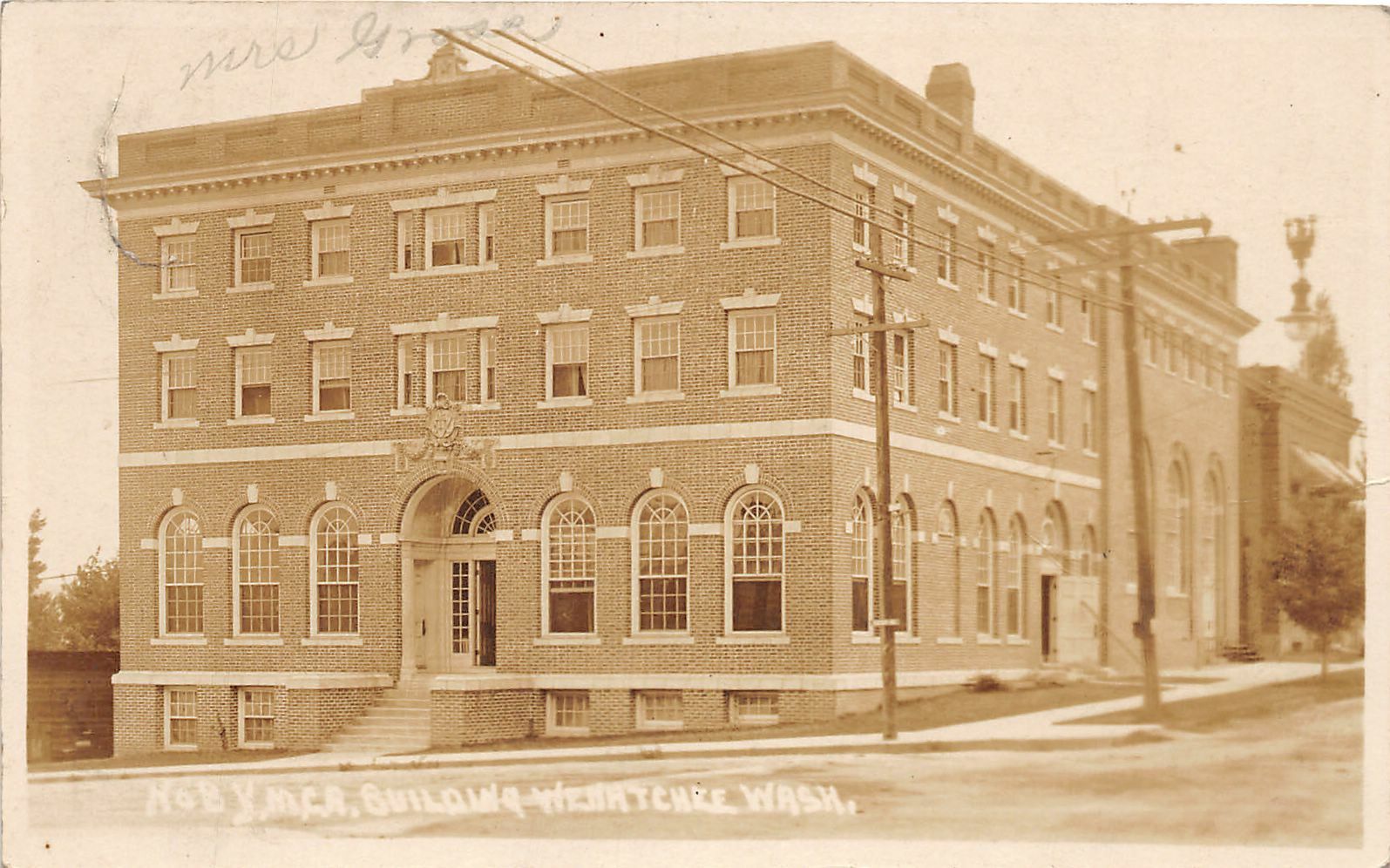 J22/ Wenatchee Washington RPPC Postcard c1921 YMCA Building  14
