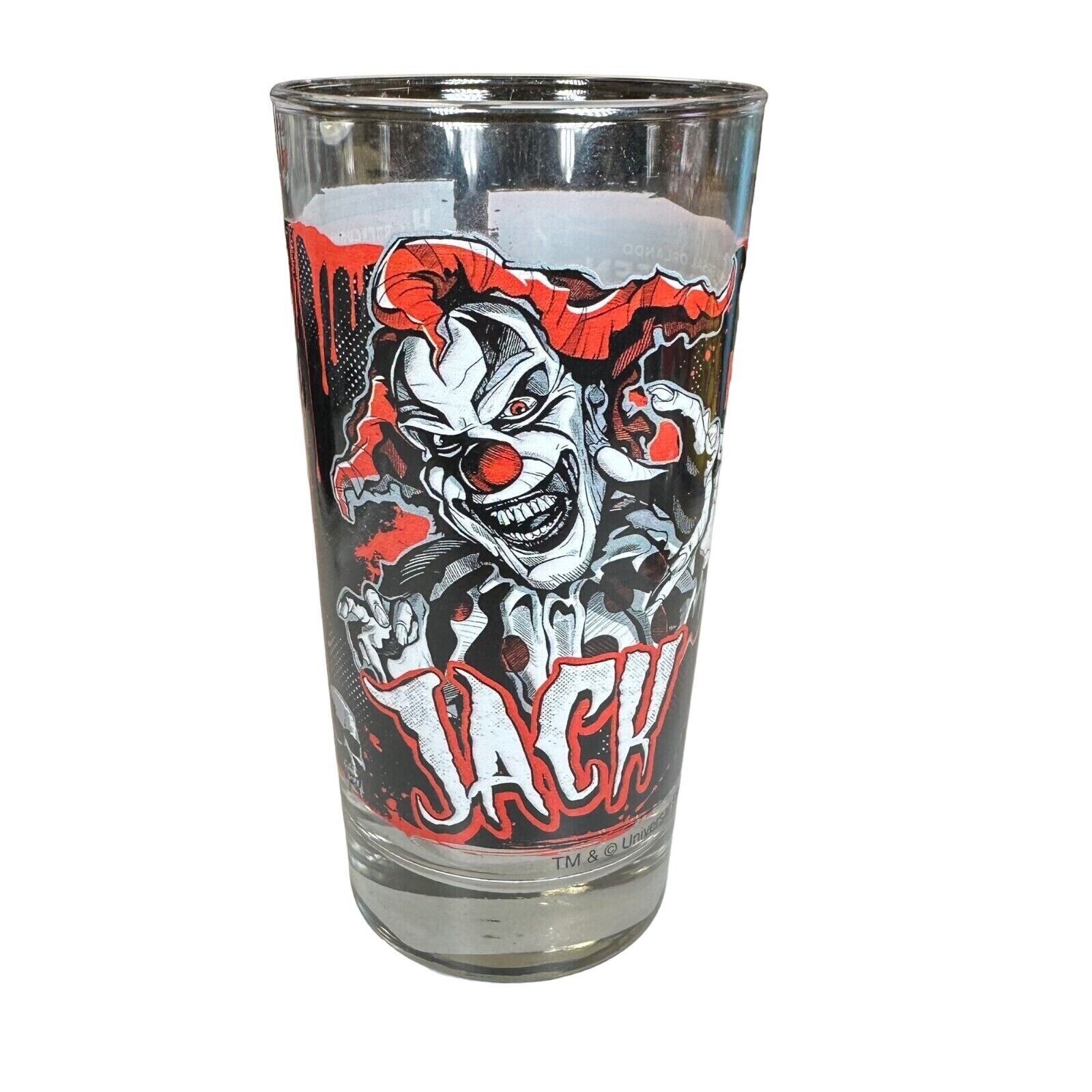 2020 Universal Studios Halloween Horror Nights Jack The Clown Collectible Glass