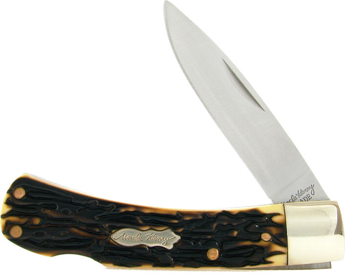 Schrade Uncle Henry Bruin Lockback Folding Pocket Knife Staglon Handle 5UH