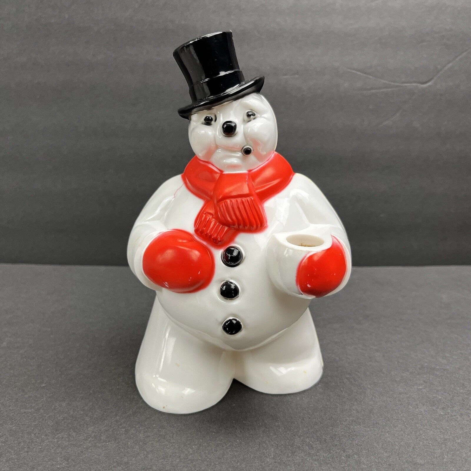 VTG Royalite Royal Electric Snowman Christmas Decor Plastic No Cord/Bulb 50s 60s