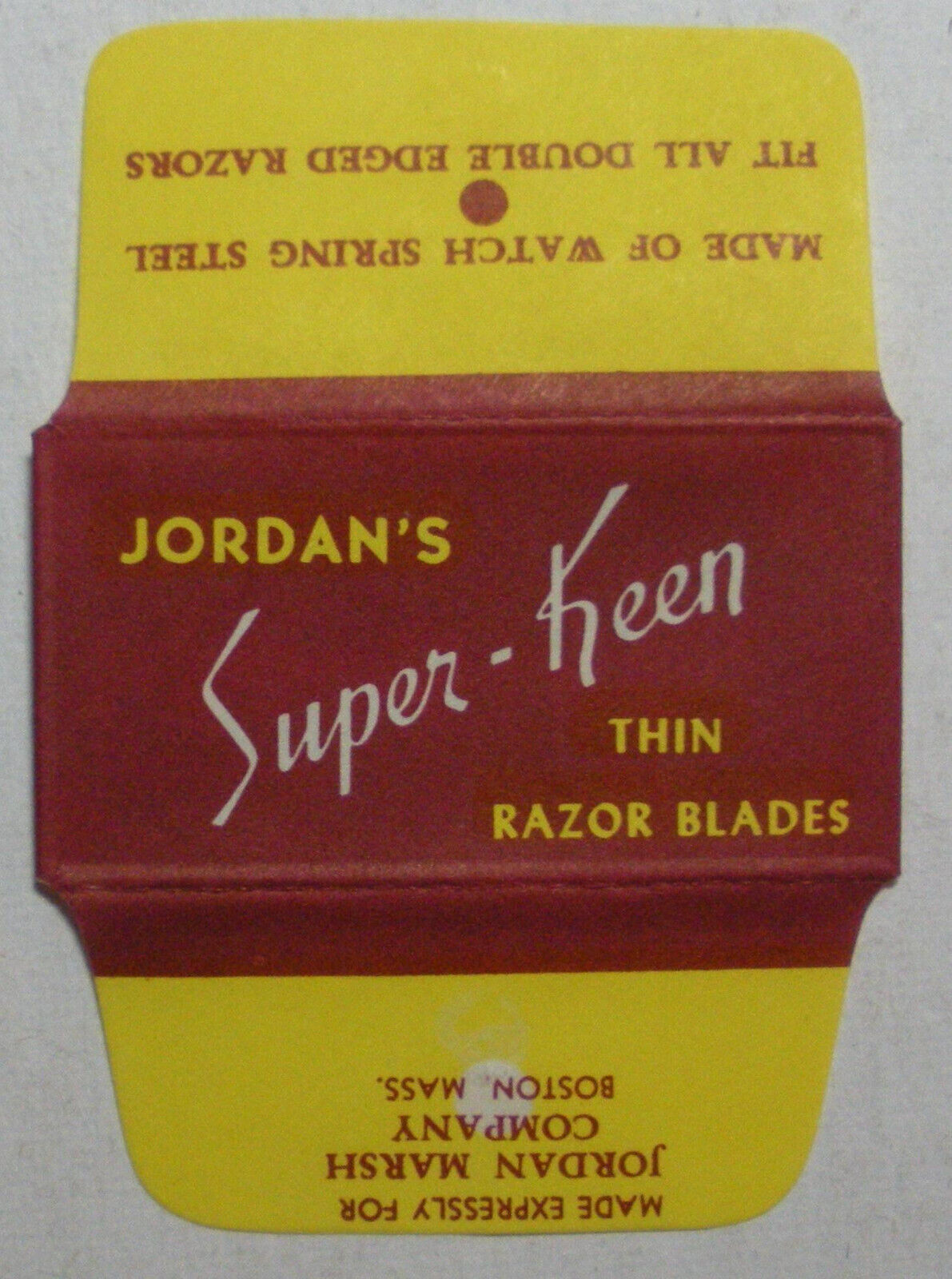 Vintage Razor Blade JORDANS SUPER-KEEN THIN- One wrapped Blade