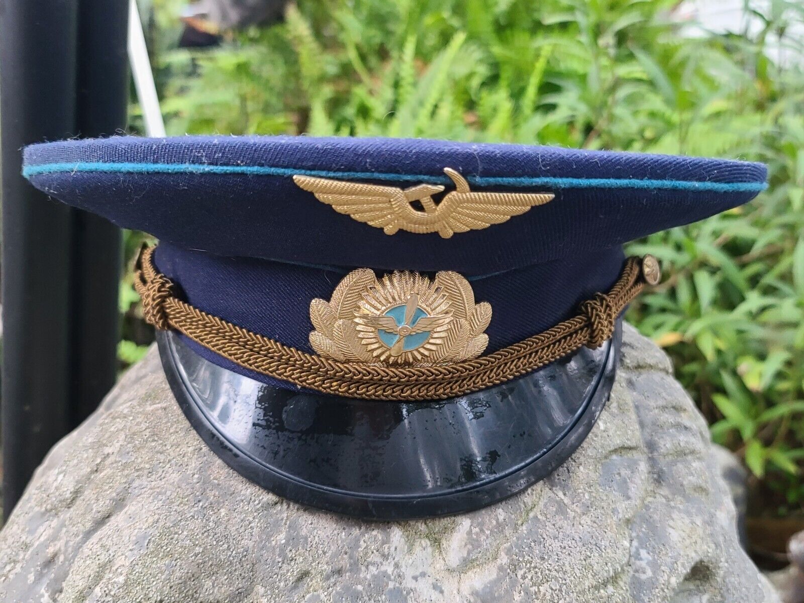 VTG Russian Soviet Areoflot Pilot Officers Captains Hat Cap USSR sz 56 