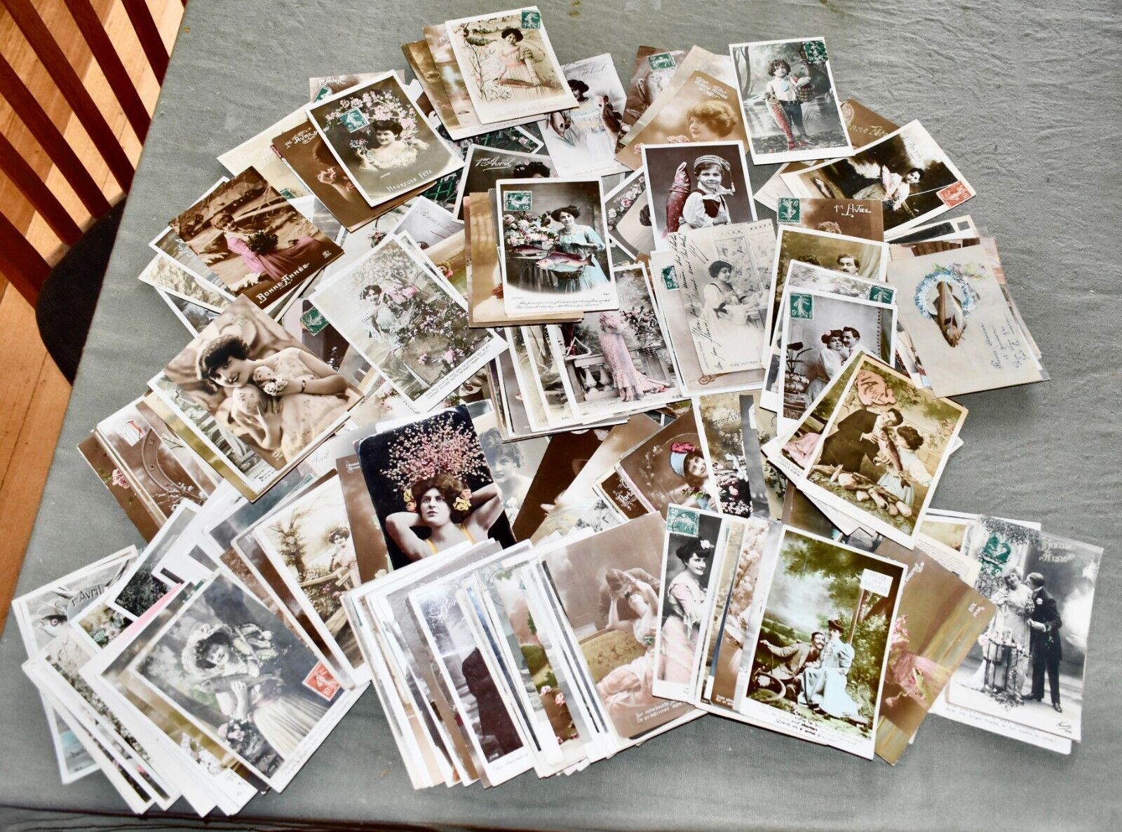 200+ French 1900's H/Col Children Glamour April Fools Postcards Make An Offer