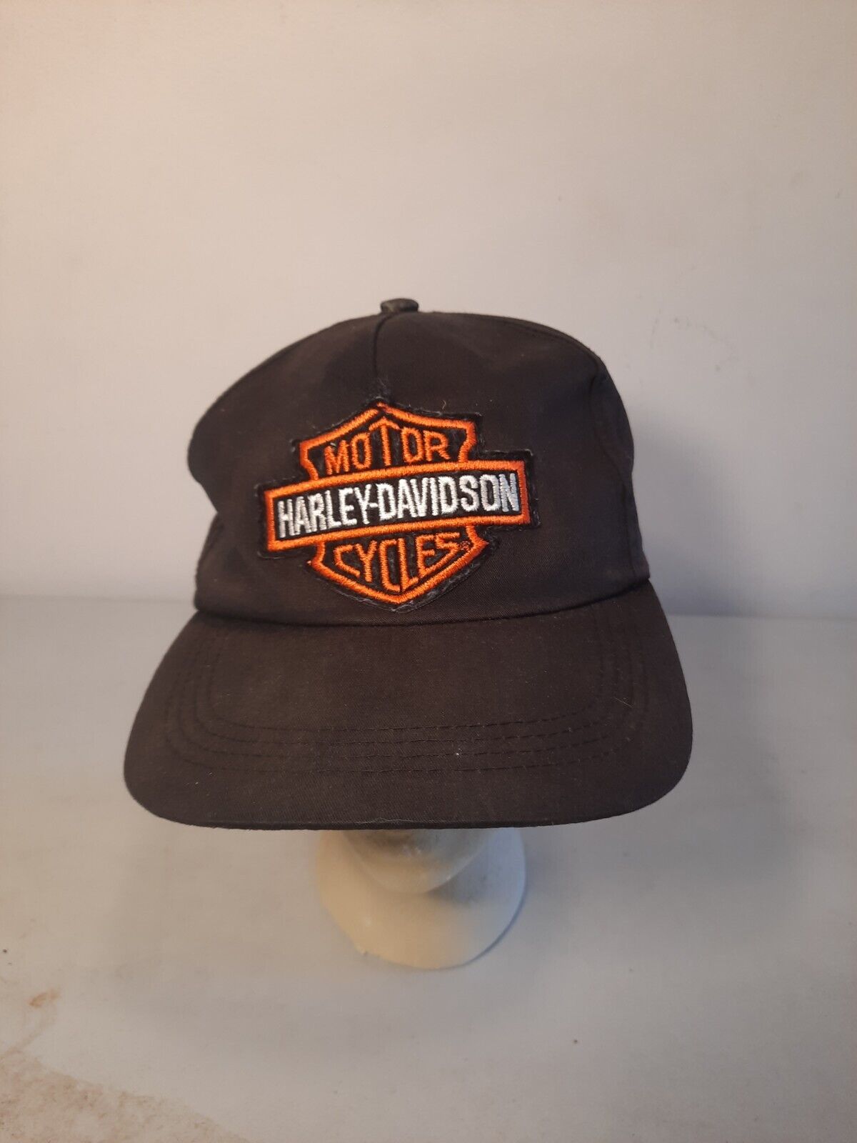 VINTAGE 80S HARLEY-DAVIDSON classic Shield Logo Snap Back Hat