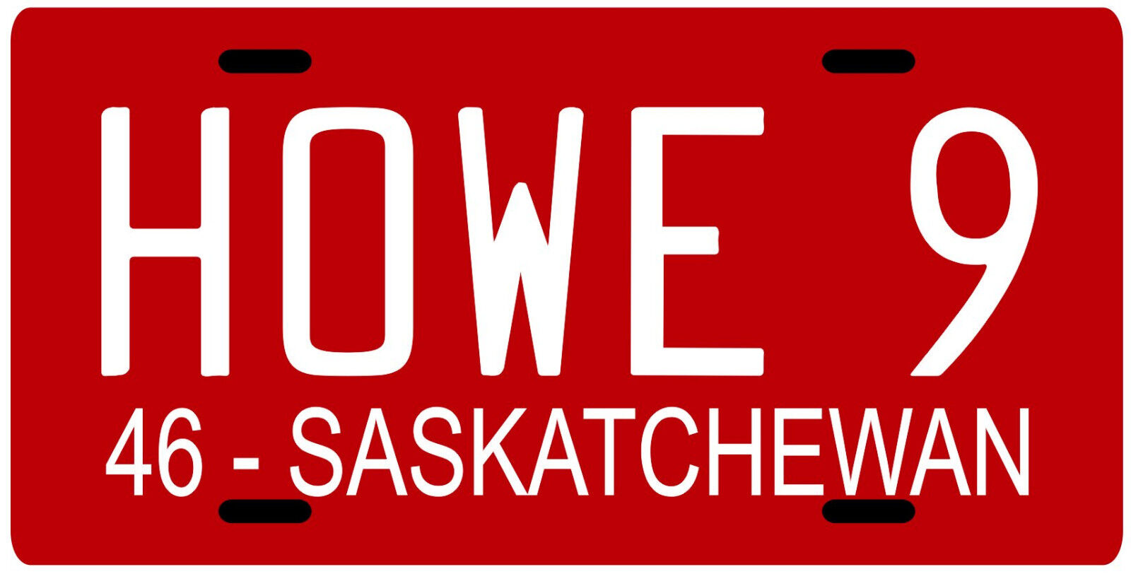 Gordie Howe 1946 Saskatchewan License plate