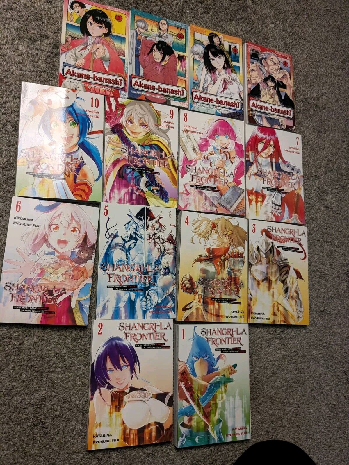 Mixed Manga Lot - English - Shangri La Frontier And Akane Banashi