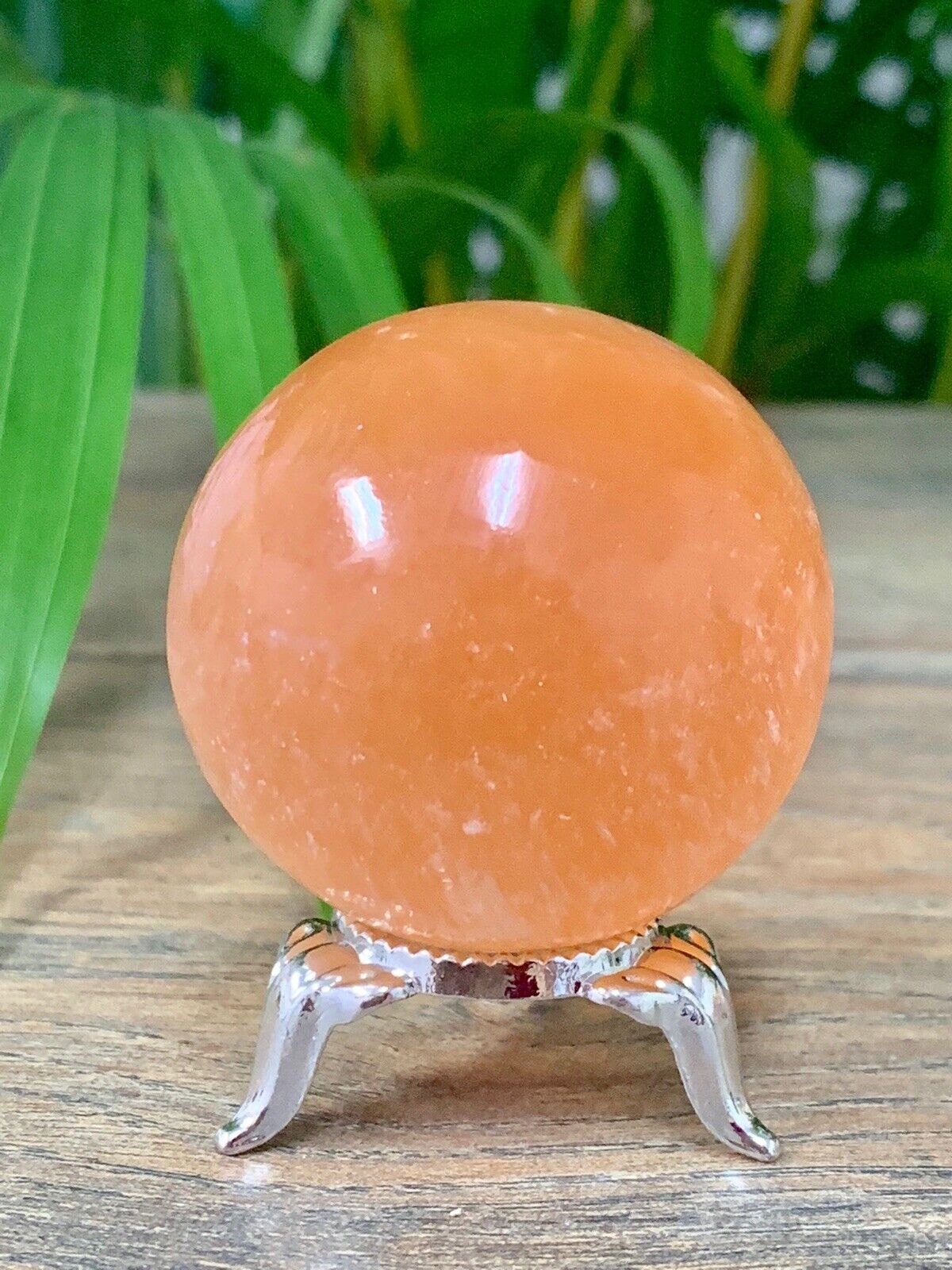 45mm Selenite Sphere Gemstone Specimen Reiki Chakra Wicca Selenite Ball Crystal