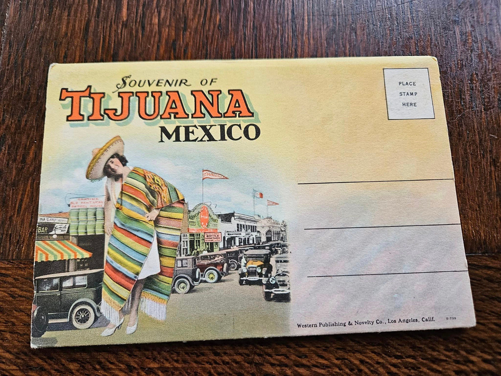 Circa 1930 Souvenir Postcard Folder Tijuana Mexico NICE Unused Near Mint
