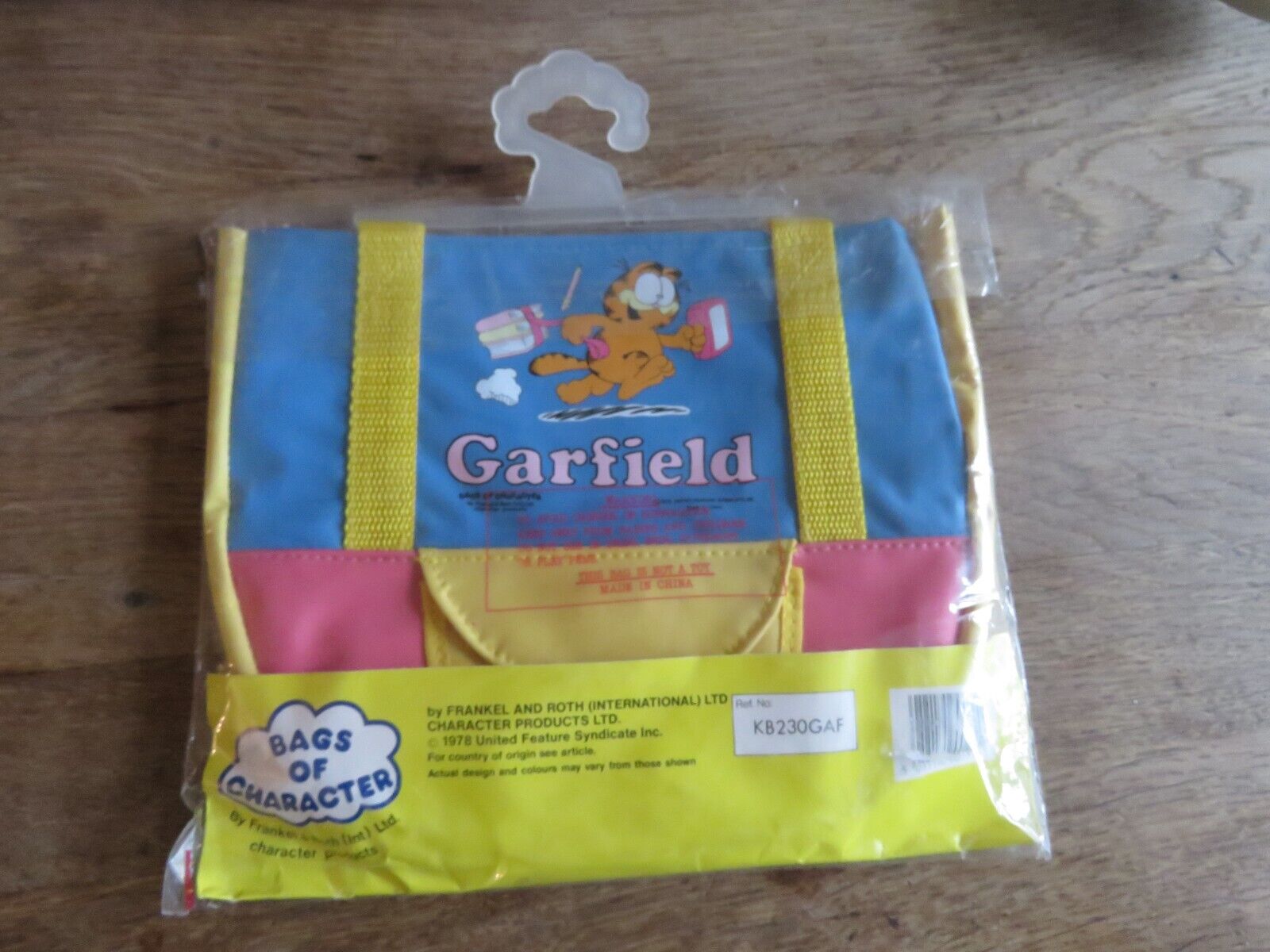 Rare Vintage 1978 Garfield Tote Bag