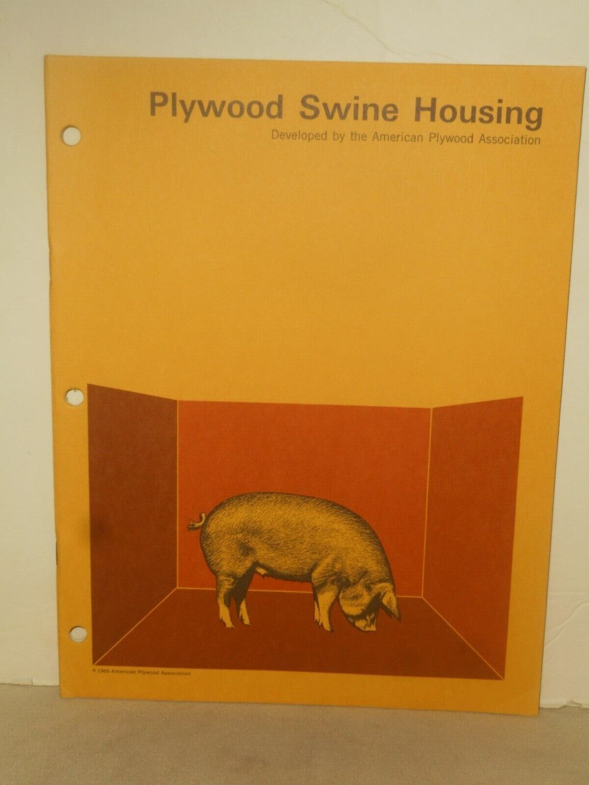Vintage Plywood Swine Housing Handbook 1967 AMERICAN PLYWOOD ASSOCIATION Booklet