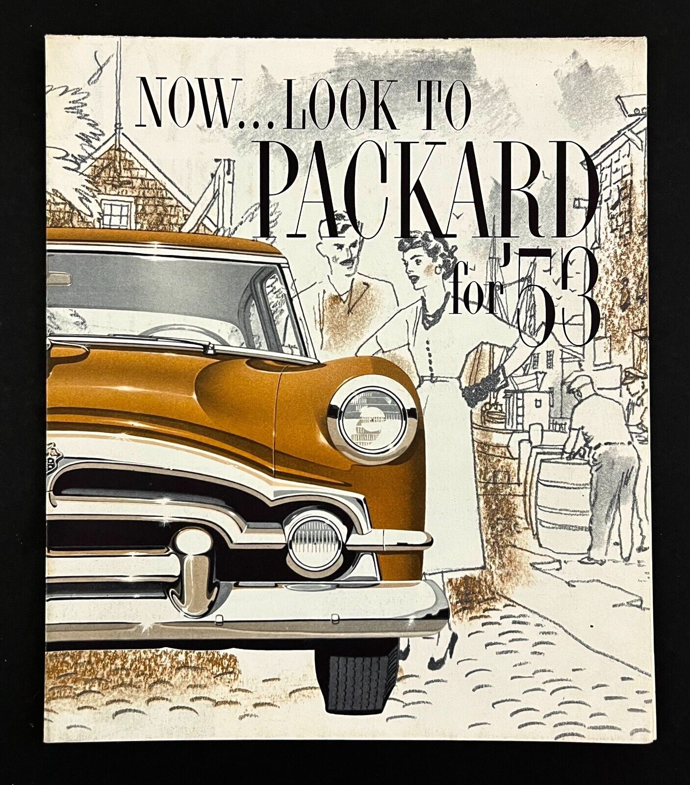 1953 Packard Clipper Club Sedan Vintage Dealer Sales Promo Brochure Ad