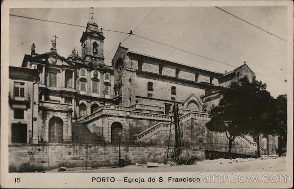 Portugal Porto Egreja de S. Francisco Zacharias Rodrigues Postcard Vintage