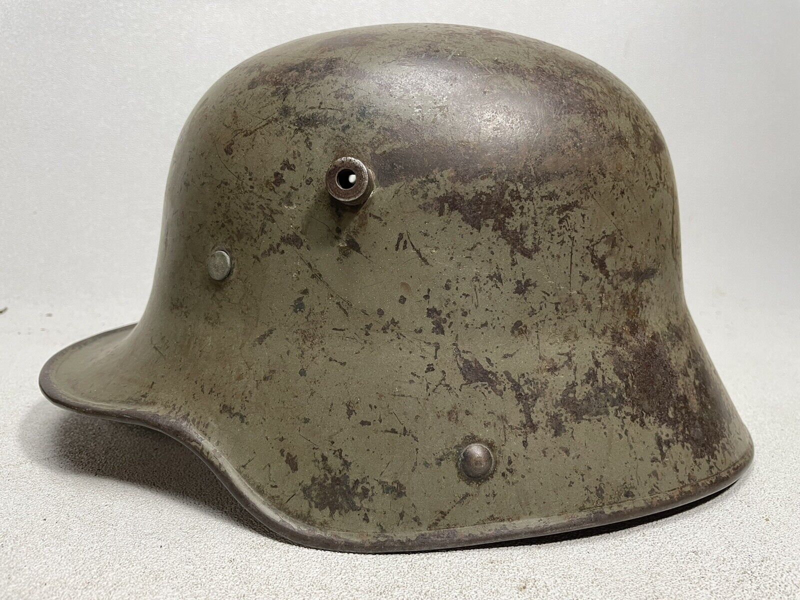 WW1 Imperial German Army Stahlhelm M1916 - Helmet And Original Liner, Pads ET66