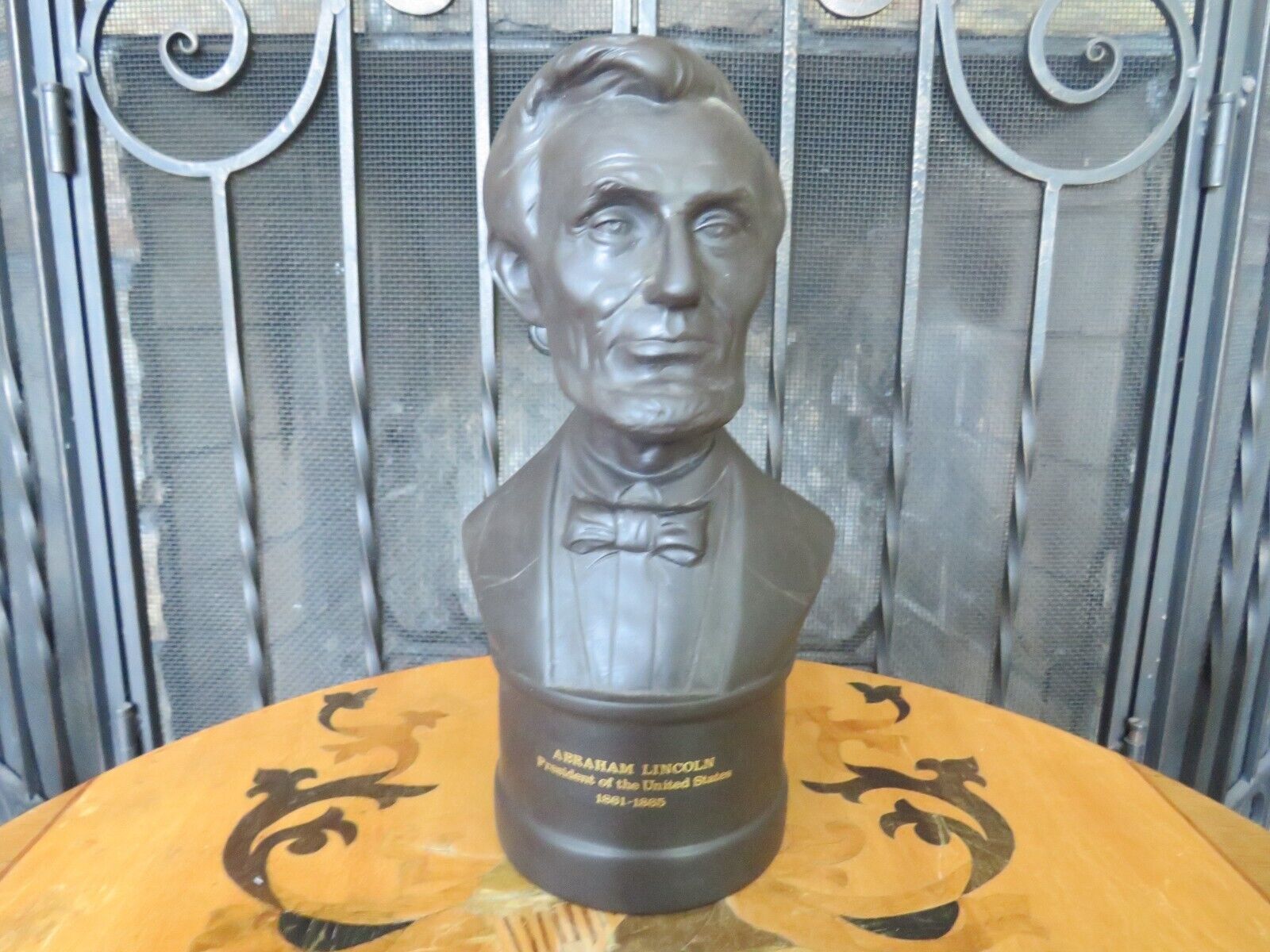 Vintage Wedgwood US Presidents Series Black Basalt Abraham Lincoln Bust LE 2,000