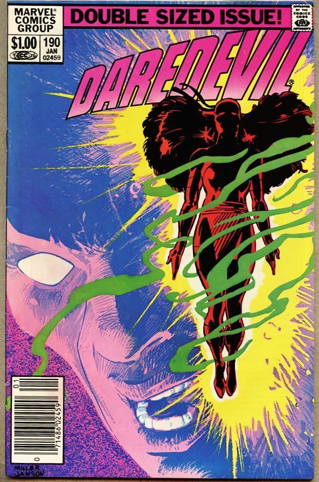 Daredevil #190-1983 fn+ 6.5 Giant-Size Revival of Elektra Newsstand Variant