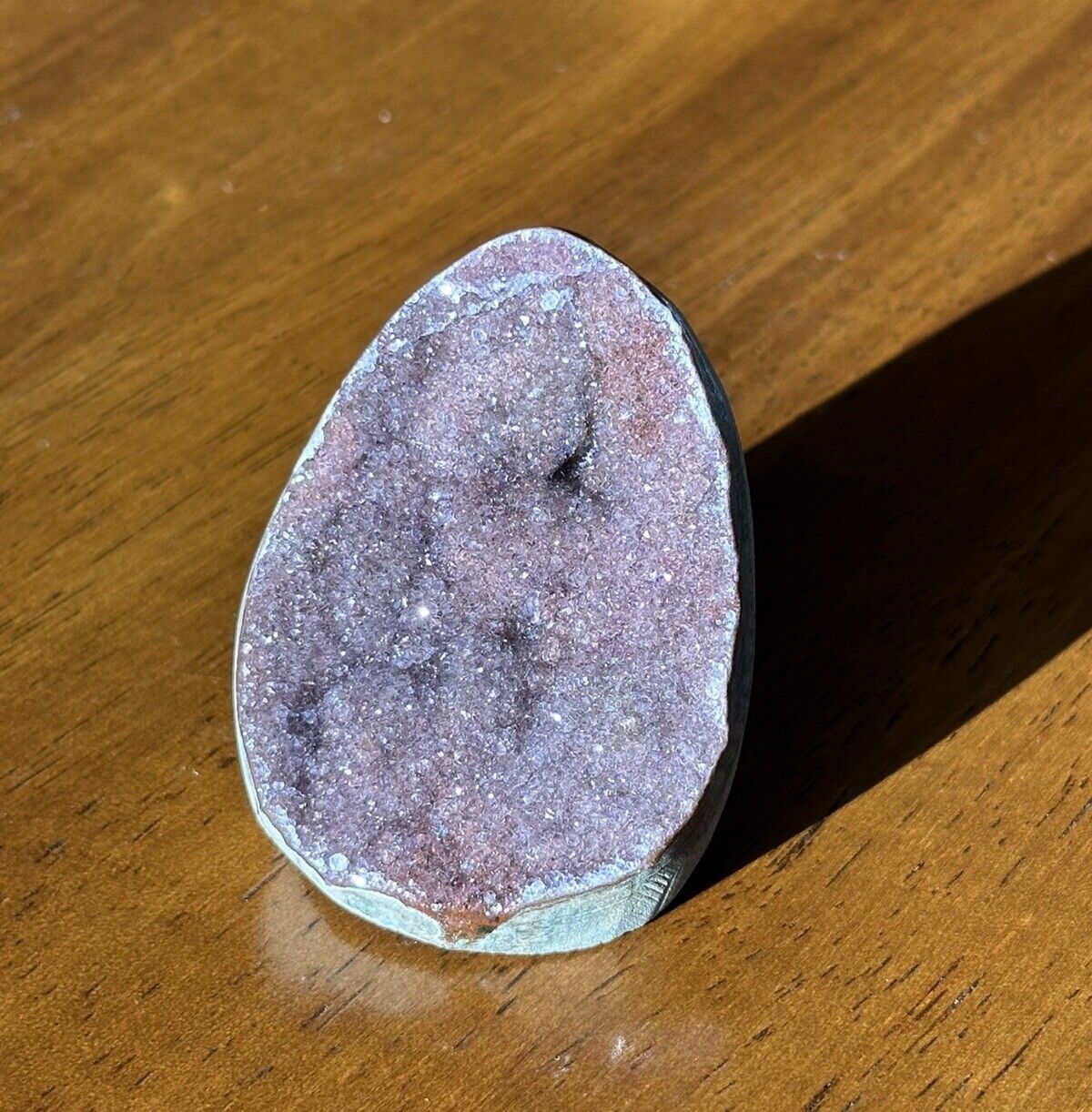 small druzy purple amethyst cut base crystal 🔮 lots of sparkles