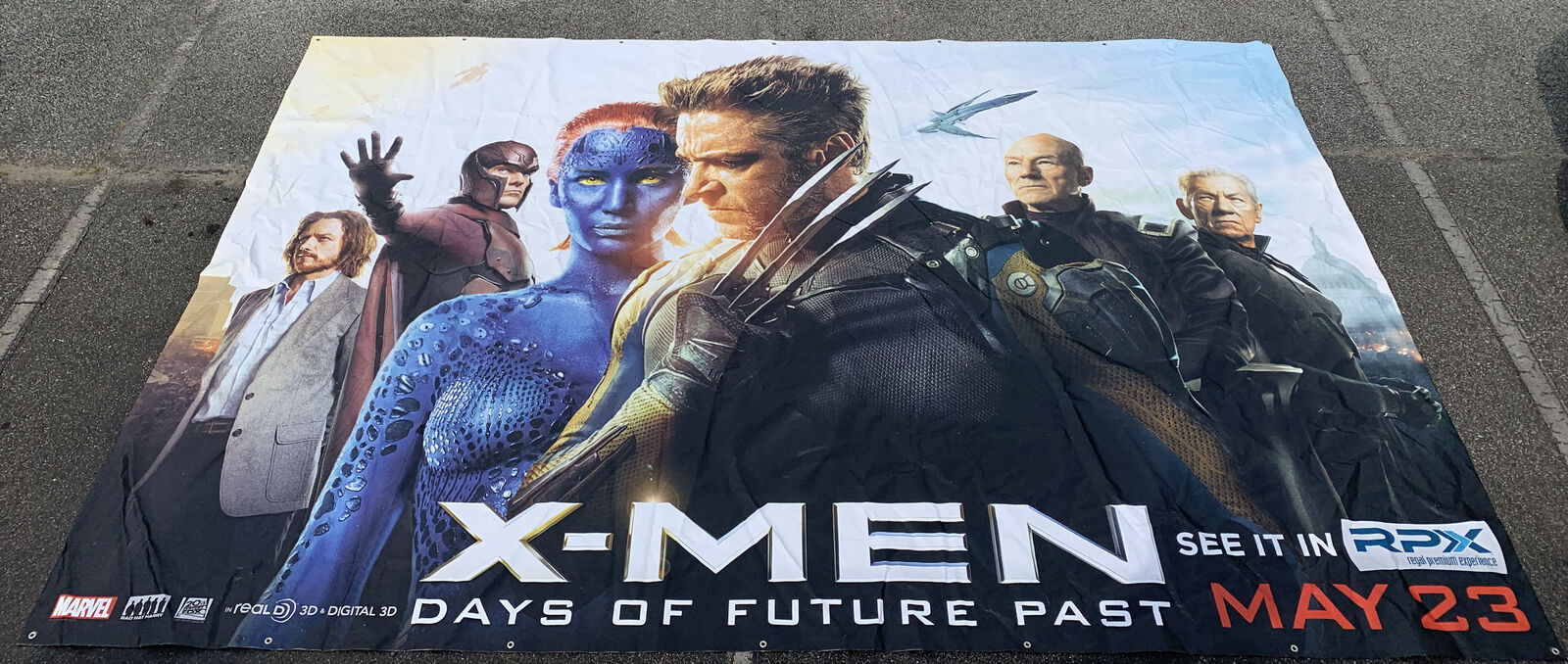 WALL SIZED vinyl banner/poster promo ~2014 X-MEN DAYS OF FUTURE PAST~ 10x15 feet