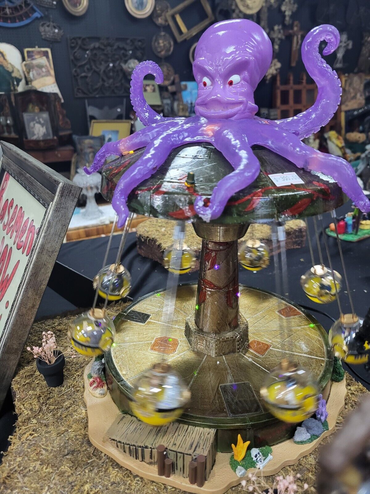 Lemax Octo swing Spooky Town  carnival ride