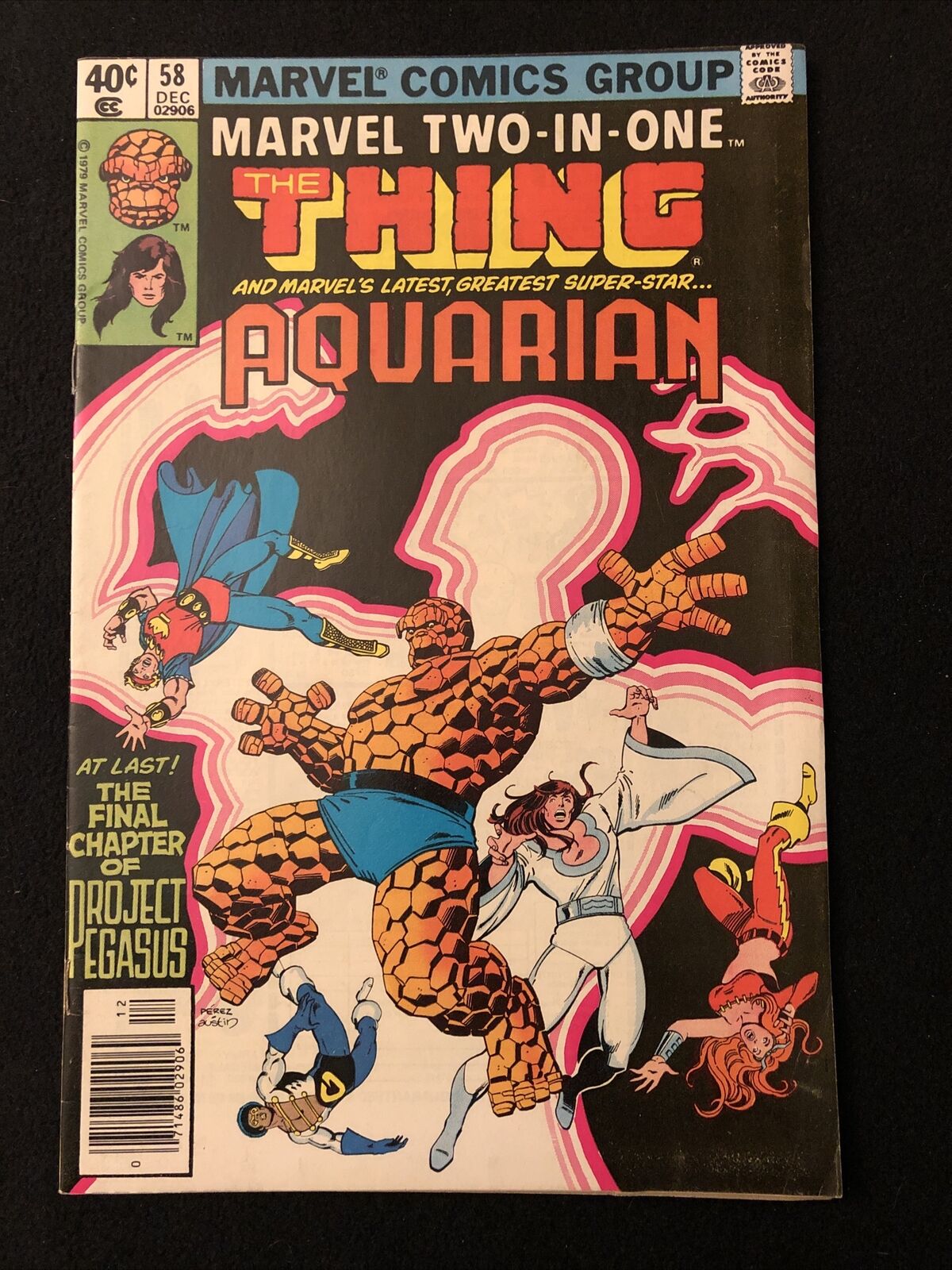 MARVEL TWO IN ONE 58 7.0 MARVEL 1979 AQUARIAN BD