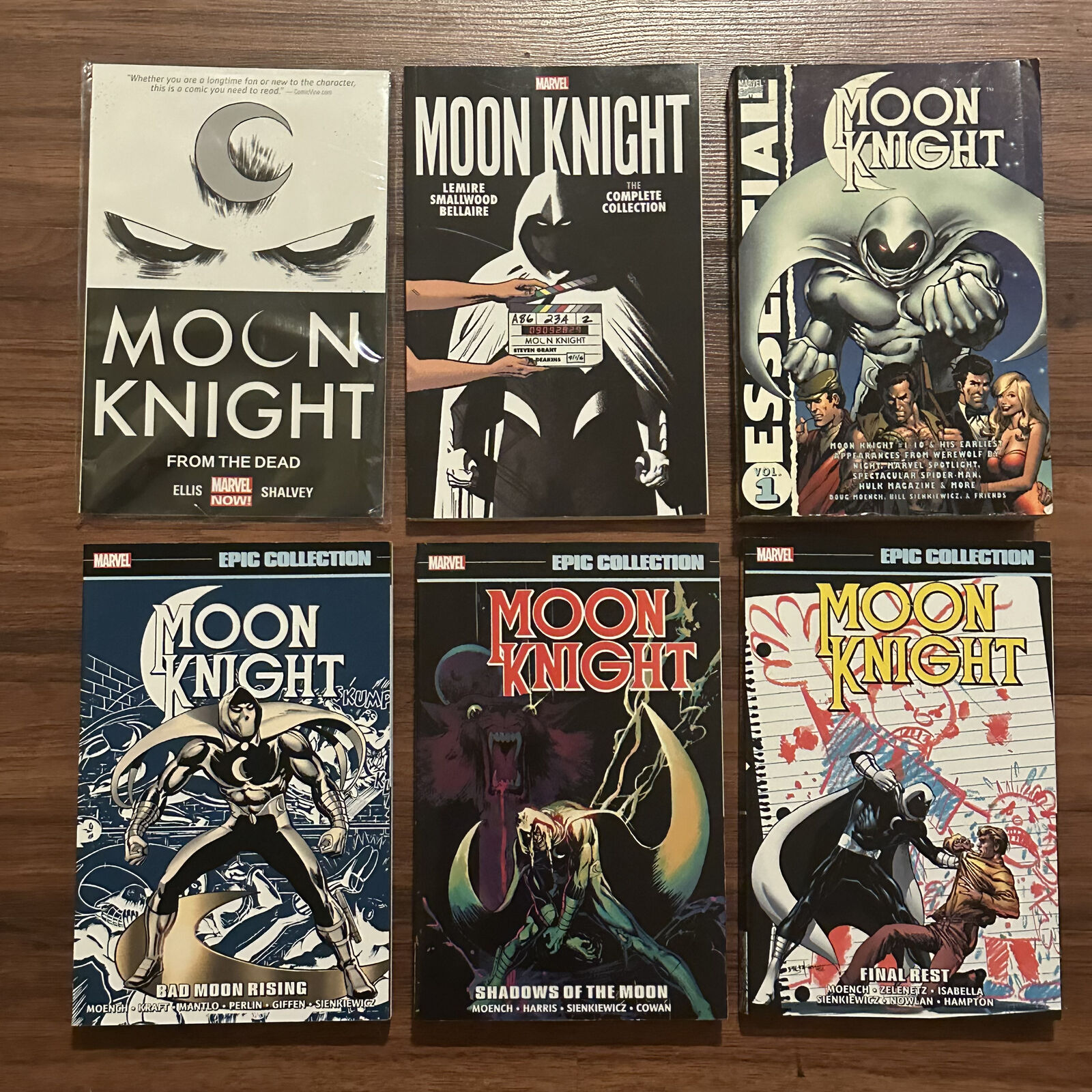 MOON NIGHT TPB LOT Epic Collection 1 2 3 Essential From The Dead Lemire MARVEL 