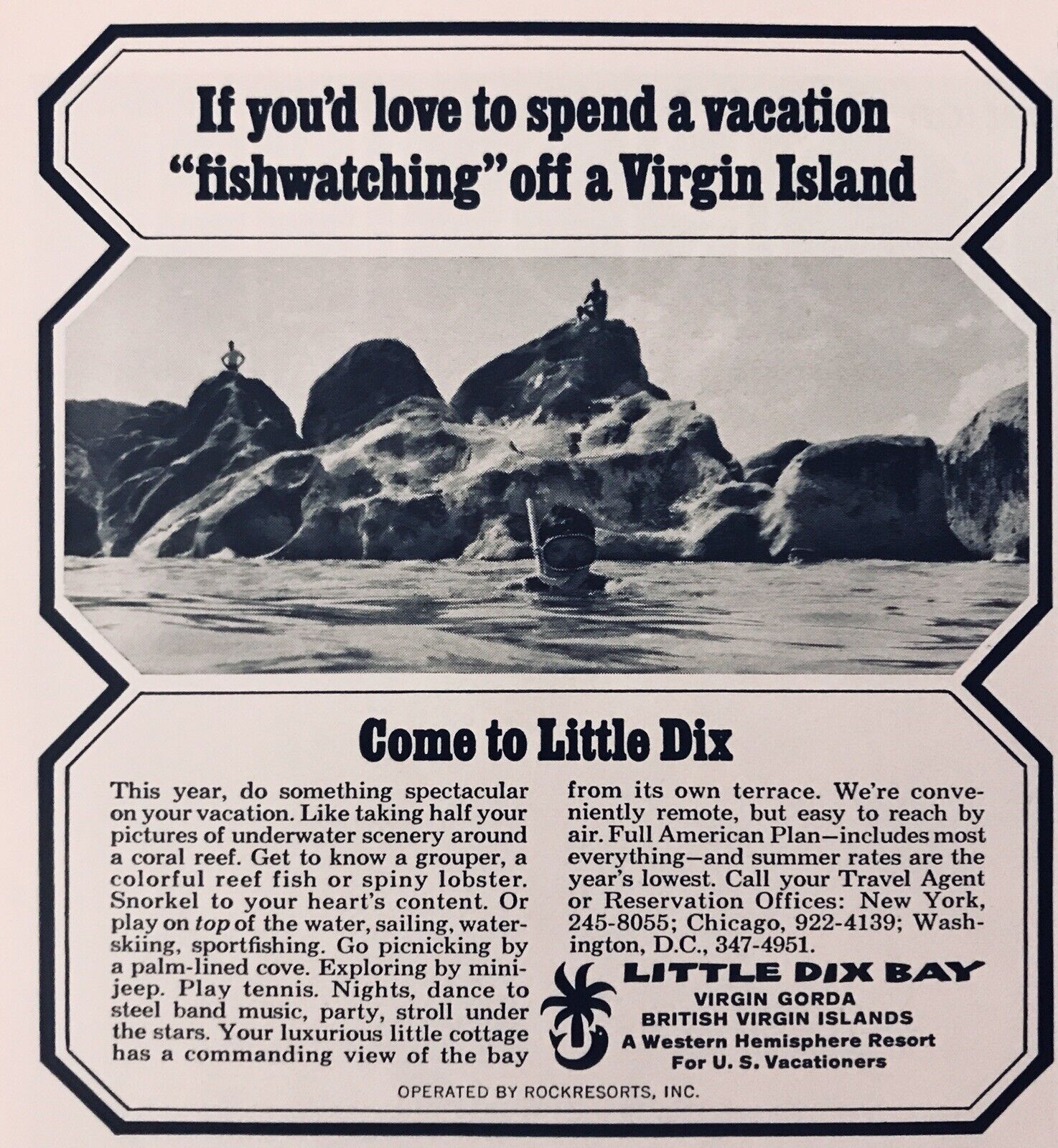1968 Little Dix Bay Virgin Islands Resort AD 5.5\