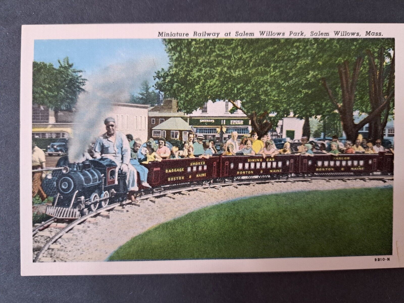 Postcard Miniature Railway Salem MA Salem Willows Park Massachusetts 