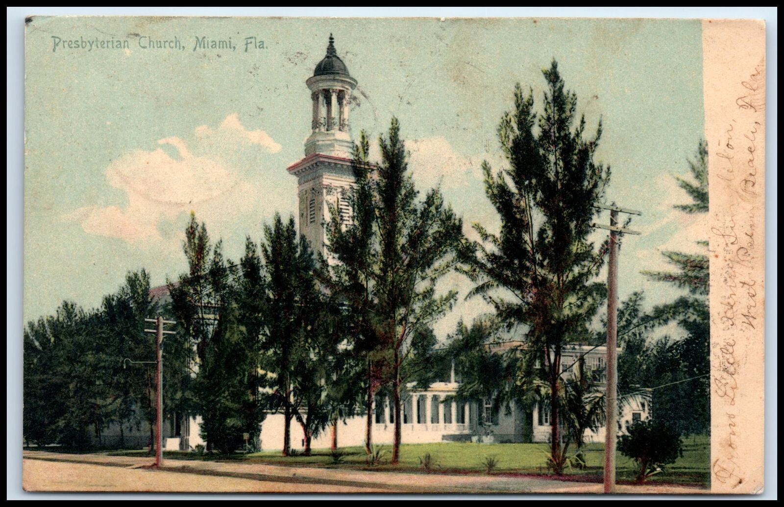Postcard Presbyterian Church Miami FL Y32