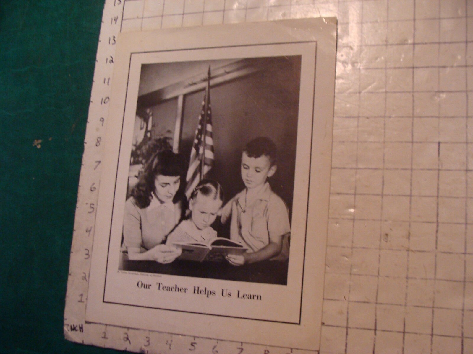 vintage 1945 Instructor Community Helpler Poster 13x10\