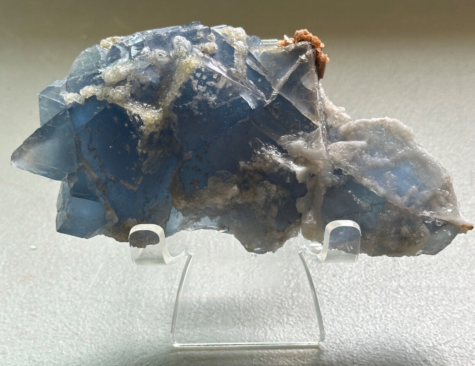 Blue Cubic Sugar Fluorite,Calcite,Quartz Crystal,Metaphysical,Specimen,Unique
