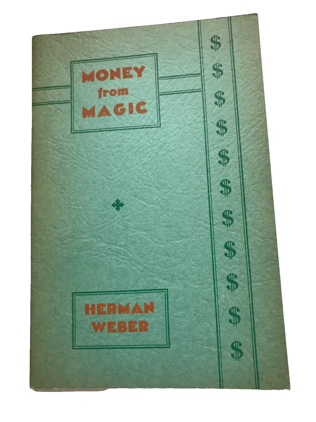 1936 ANTIQUE MONEY FROM MAGIC  MAGIC TRICKS BOOK