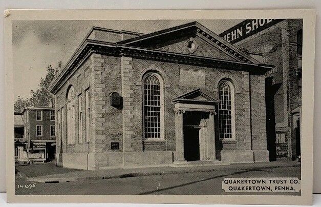 Quakertown Penna, Quakerstown Trust Co by Chas H. Texter Postcard F7