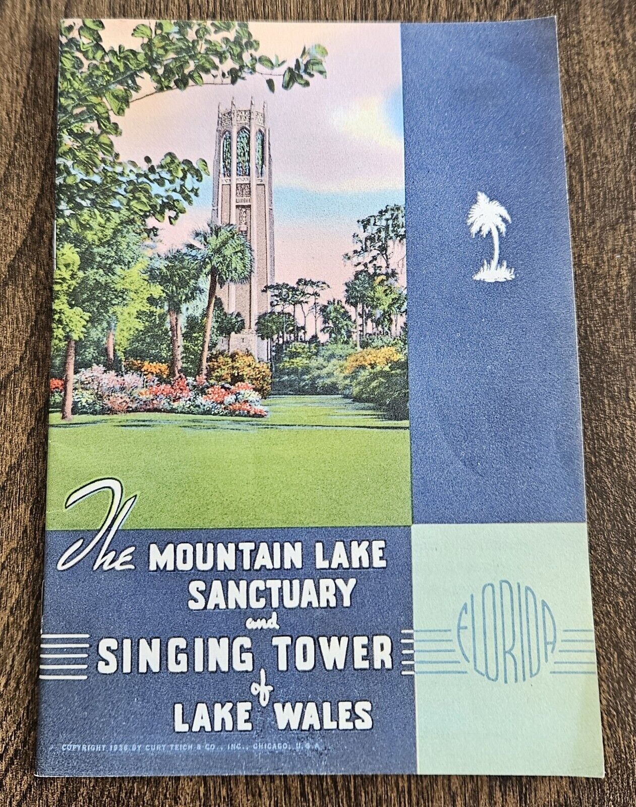 Vtg. 1938 Mountain Lake Sanctuary & Singing Tower Lake Wales, FL Booklet
