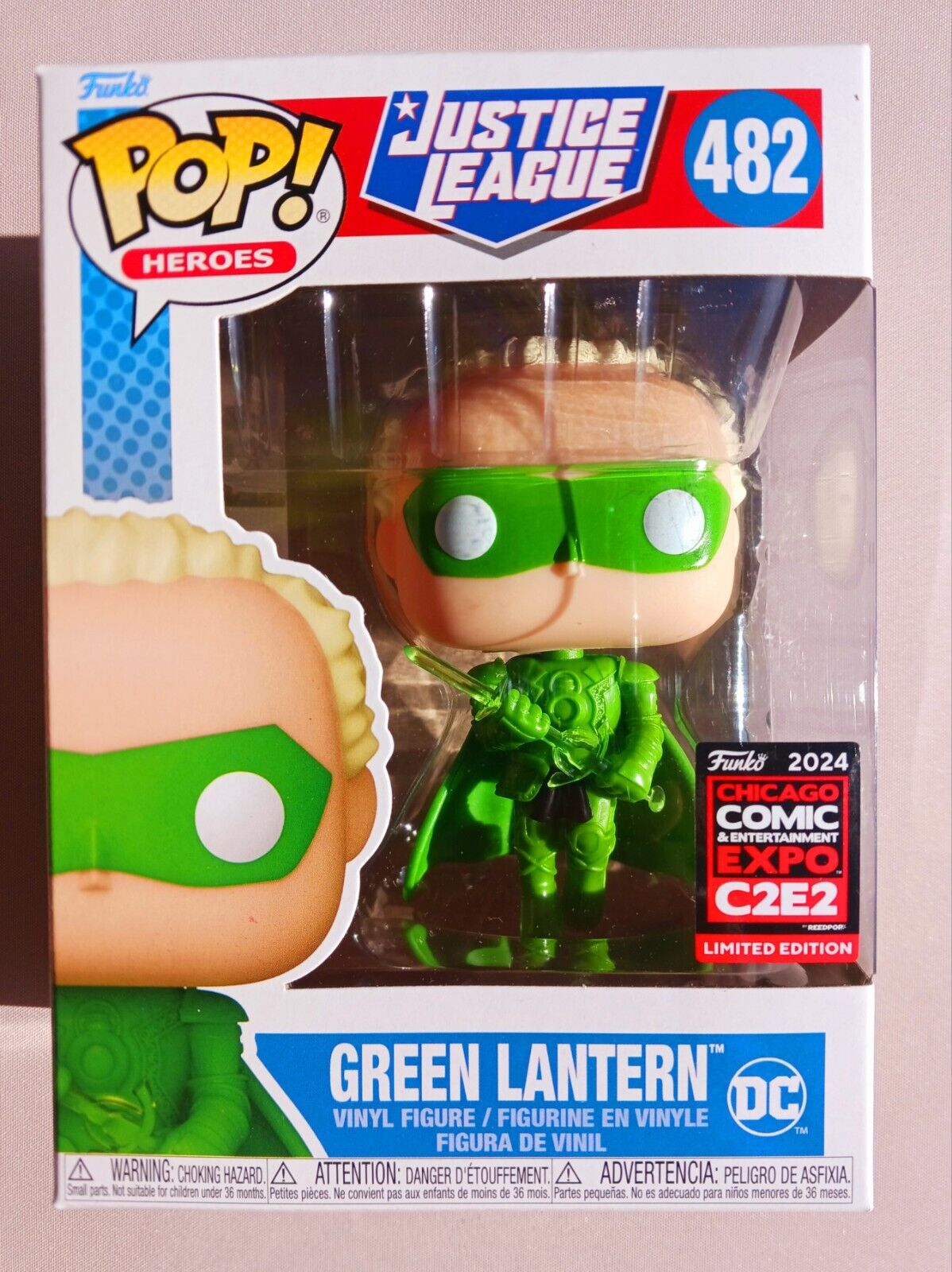Funko Pop Justice League Green Lantern #482 Official C2E2 2024 Limited Edition 