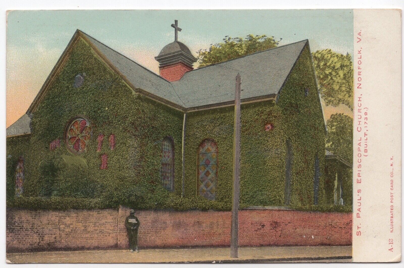 Pre 1907 St. Paul\'s Episcopal Church Norfolk Virginia Unused Vintage Postcard 