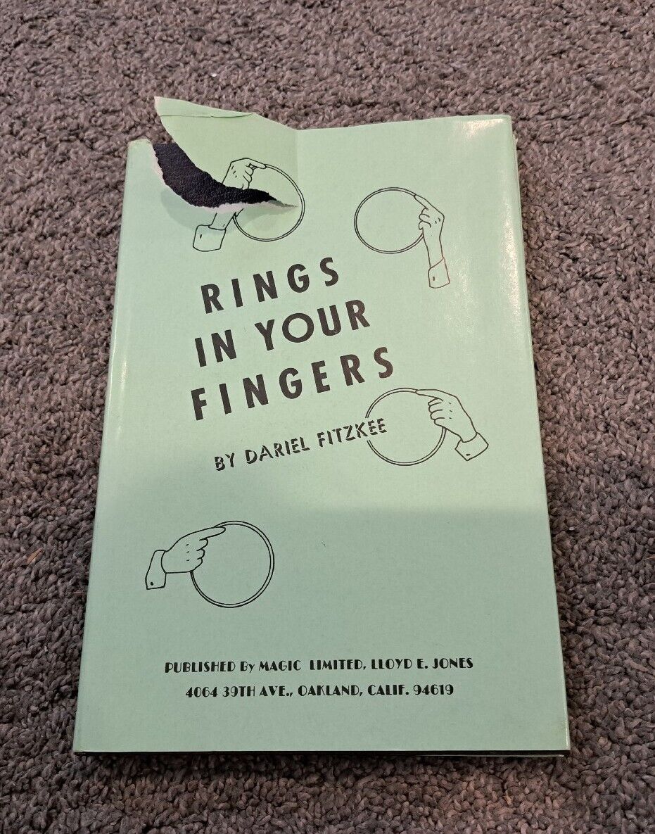 Rings in Your Fingers by Dariel Fitzkee Magic Limited Book 1977