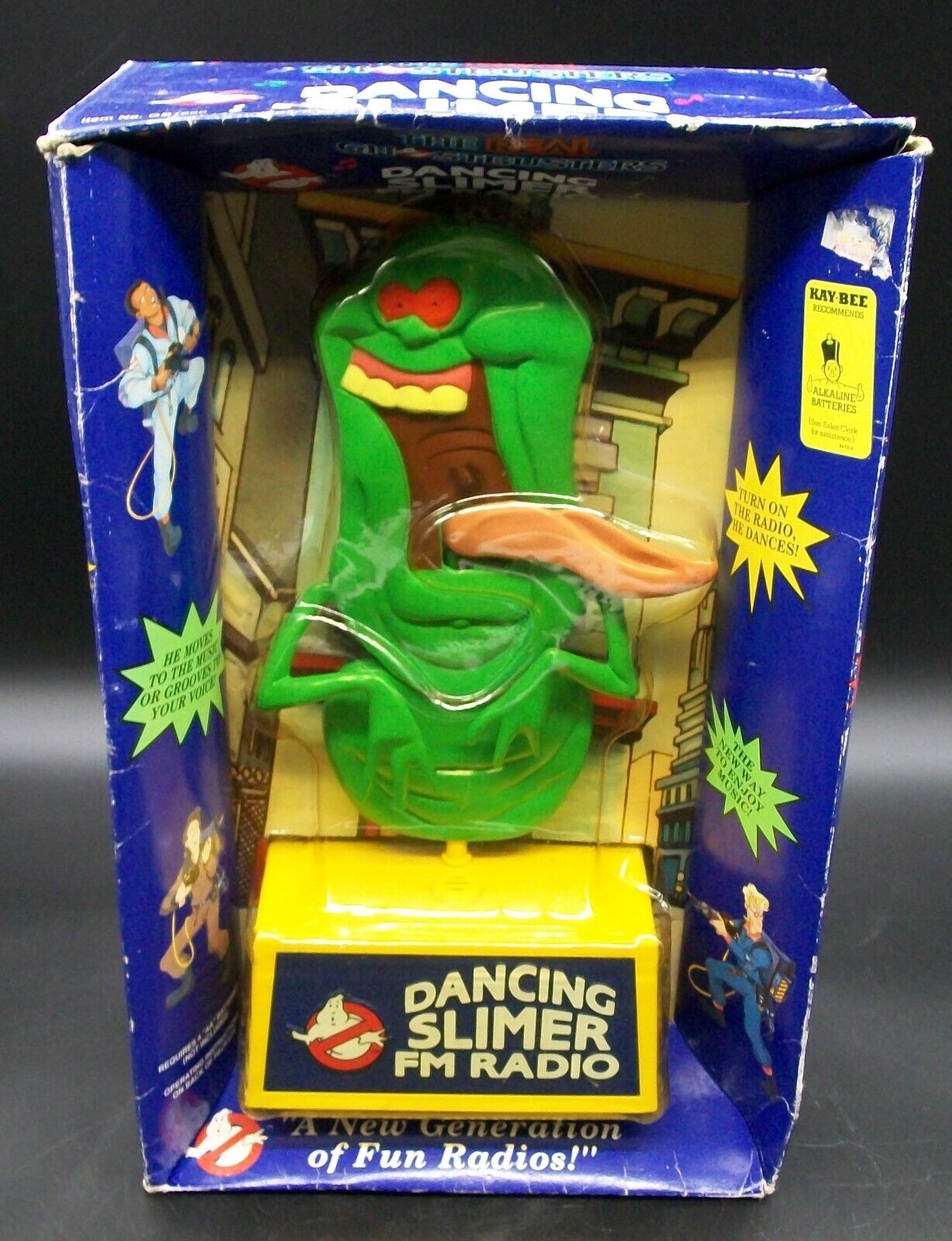 Vintage The Real Ghostbusters Dancing Slimer FM Radio GB1900 1988 Untested