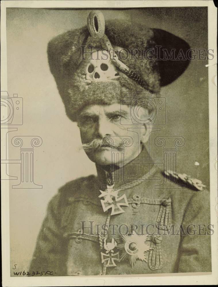 1917 Press Photo Von Mackensen, leads Austro-German forces on WWI Italian front