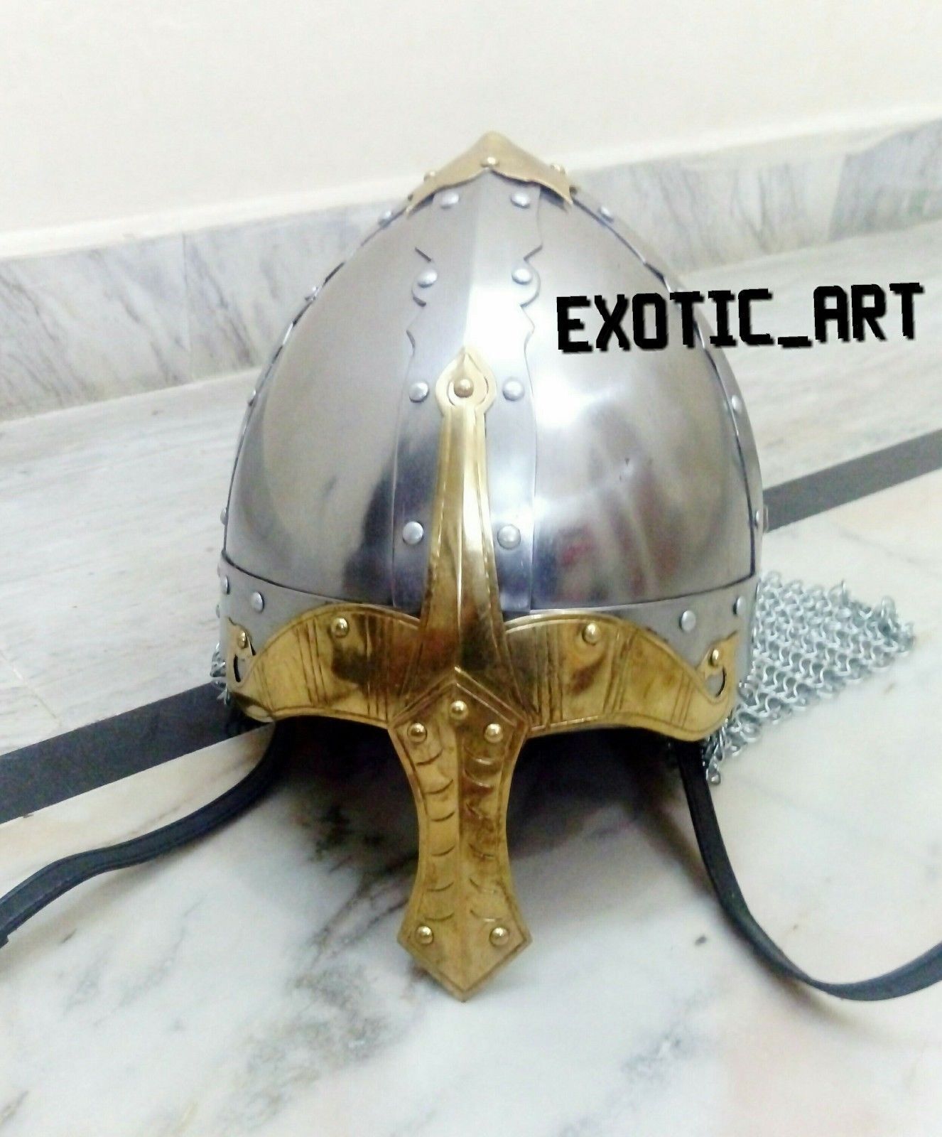 Medieval North European Viking Old Norse Fighter Armor Helmet for Christmas LARP
