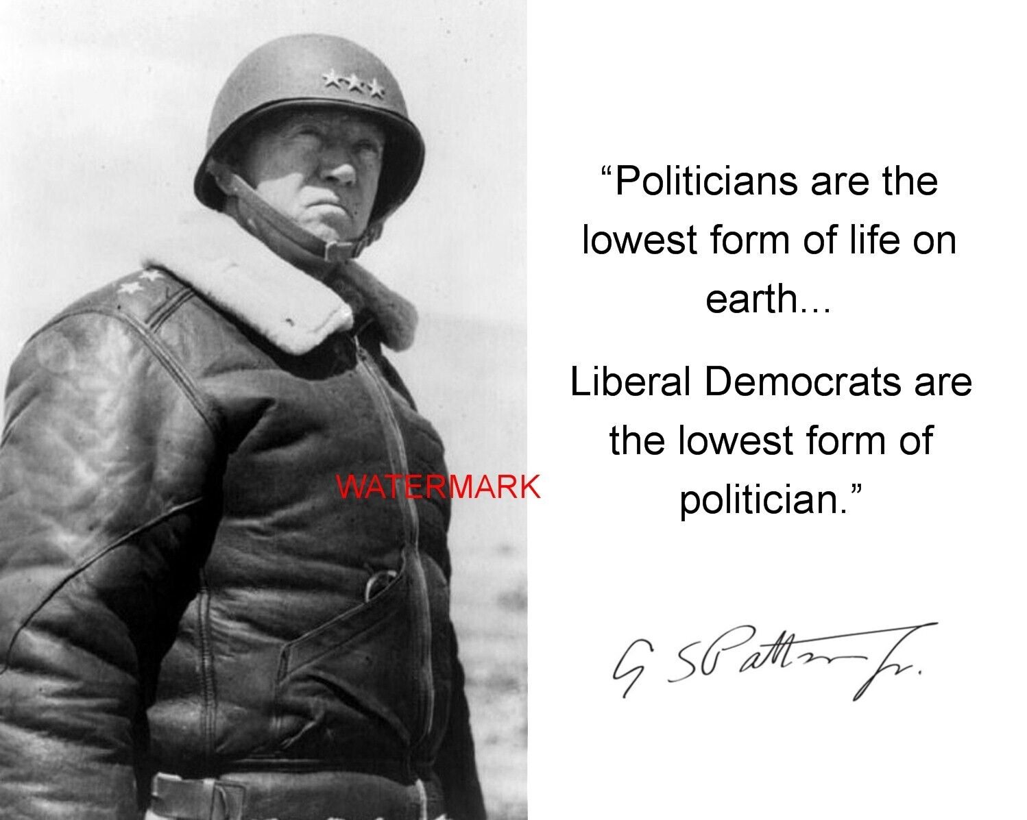 George S. Patton Quote World War 2 WWII 8 x 10 Photo Picture Photograph ts1