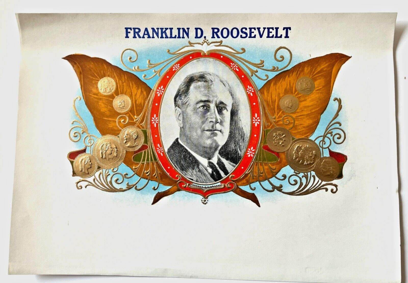 Vintage Paper Collectible Franklin Roosevelt Politics 6 3/4\