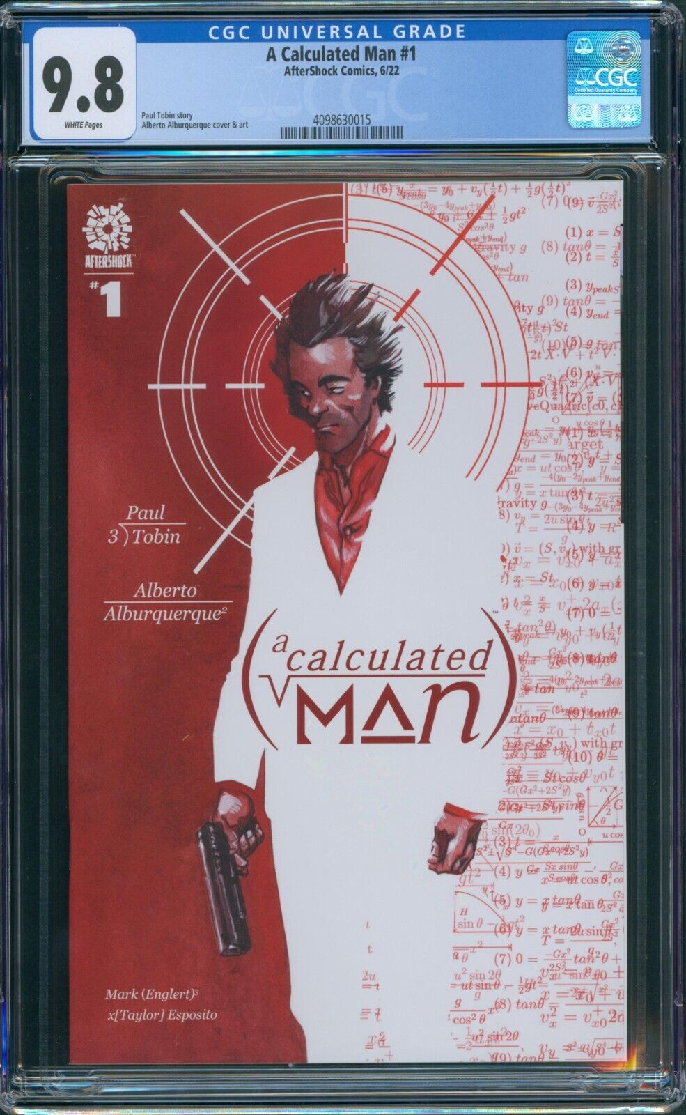 A Calculated Man #1 CGC 9.8 Optioned for Hulu Aftershock 2022 1st Print TV Key