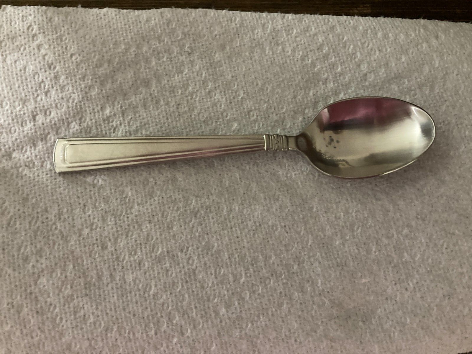 BRAND NEW LONGABERGER STAINLESS WOVEN TRADITIONS FLATWARE TEASPOON SPOON-6 1/8\