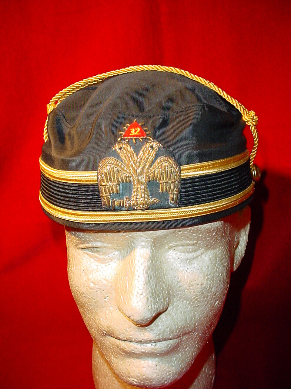 Original Masonic 32nd Degree Scottish Right Pillbox Hat