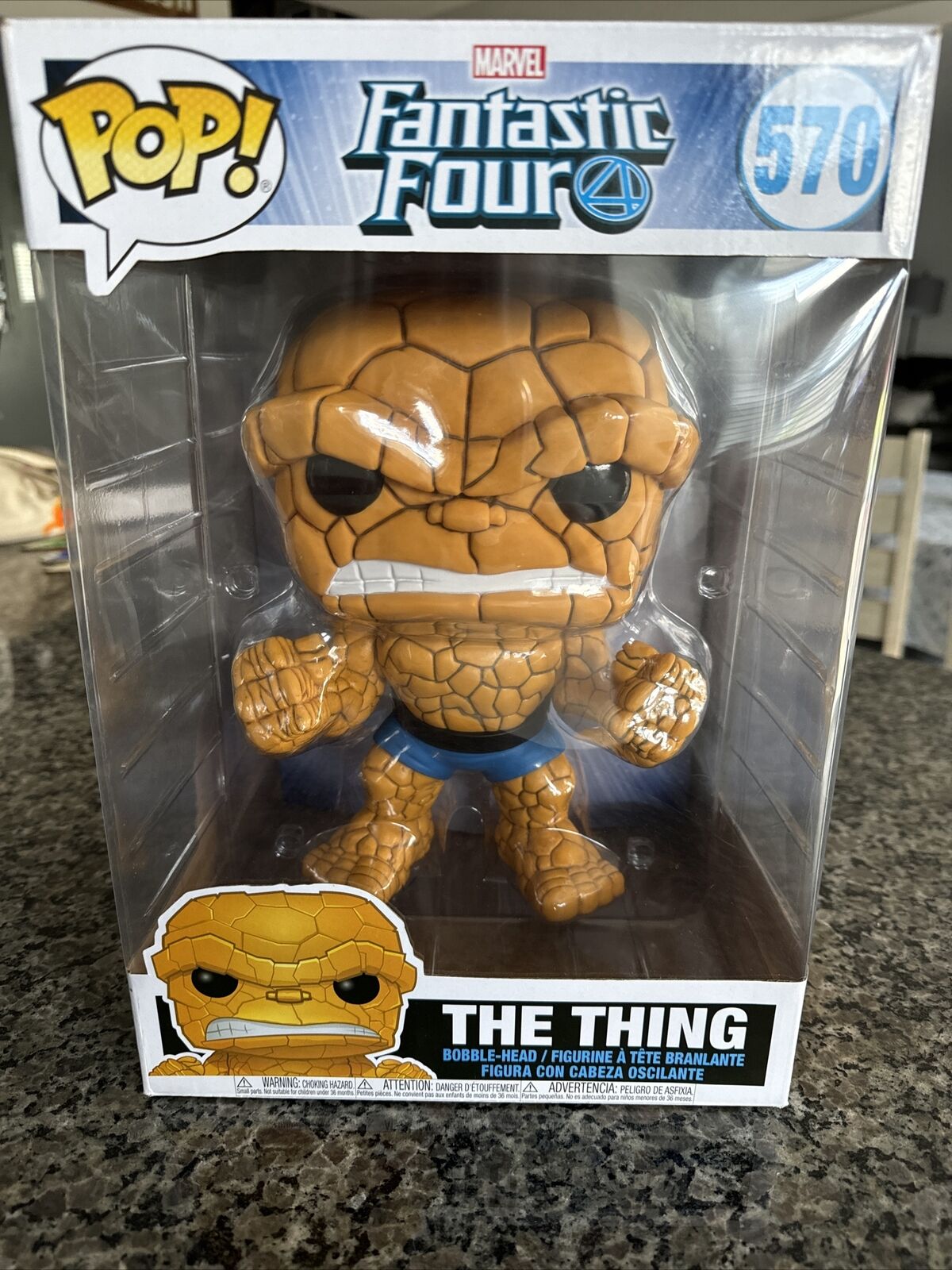 Funko Pop Marvel Fantastic Four The Thing #570 Jumbo 10 Inch Target Exclusive 